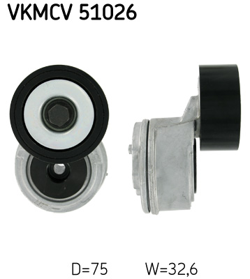 Натяжной ролик, поликлиновой ремень   VKMCV 51026   SKF