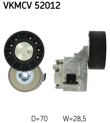 Натяжной ролик, поликлиновой ремень   VKMCV 52012   SKF