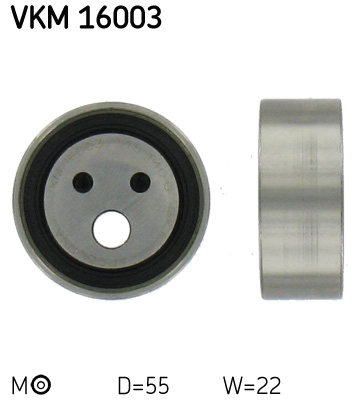 Натяжной ролик, ремень ГРМ   VKM 16003   SKF