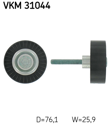 Відвідний/напрямний ролик, поліклиновий ремінь   VKM 31044   SKF