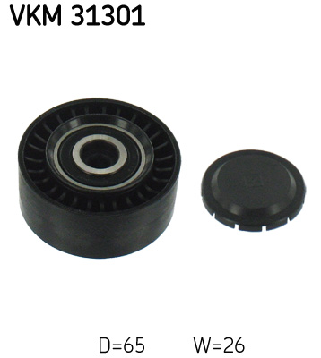 Відвідний/напрямний ролик, поліклиновий ремінь   VKM 31301   SKF