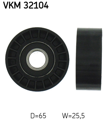 Паразитный / ведущий ролик, поликлиновой ремень   VKM 32104   SKF