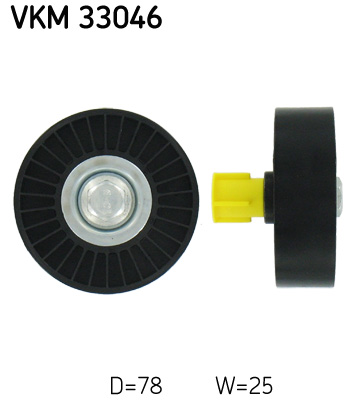 Паразитный / ведущий ролик, поликлиновой ремень   VKM 33046   SKF