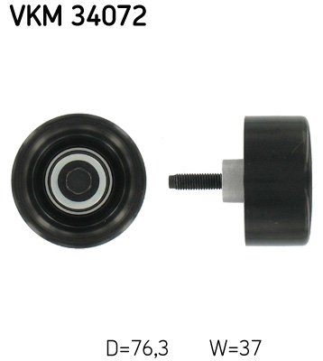 Паразитный / ведущий ролик, поликлиновой ремень   VKM 34072   SKF