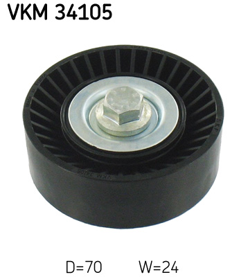 Відвідний/напрямний ролик, поліклиновий ремінь   VKM 34105   SKF
