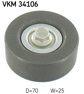 Відвідний/напрямний ролик, поліклиновий ремінь   VKM 34106   SKF