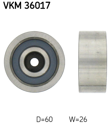 Відвідний/напрямний ролик, поліклиновий ремінь   VKM 36017   SKF