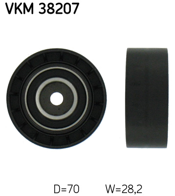 Паразитный / ведущий ролик, поликлиновой ремень   VKM 38207   SKF