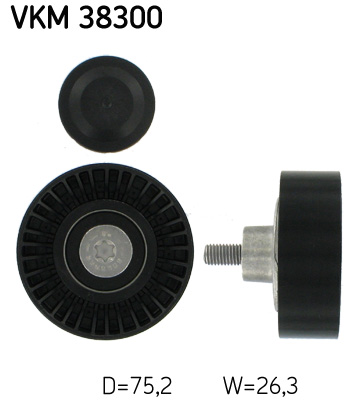 Відвідний/напрямний ролик, поліклиновий ремінь   VKM 38300   SKF
