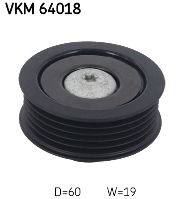 Відвідний/напрямний ролик, поліклиновий ремінь   VKM 64018   SKF