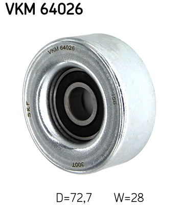 Відвідний/напрямний ролик, поліклиновий ремінь   VKM 64026   SKF