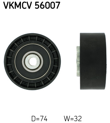 Відвідний/напрямний ролик, поліклиновий ремінь   VKMCV 56007   SKF