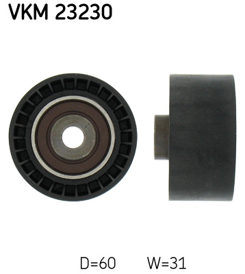 Відвідний/напрямний ролик, зубчастий ремінь   VKM 23230   SKF