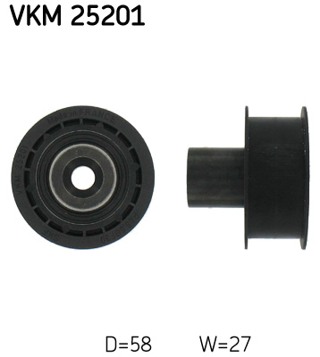 Відвідний/напрямний ролик, зубчастий ремінь   VKM 25201   SKF