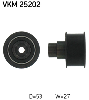Відвідний/напрямний ролик, зубчастий ремінь   VKM 25202   SKF