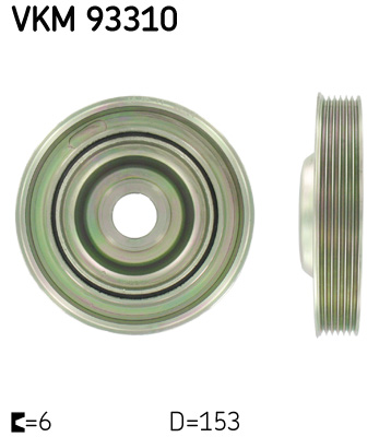 Ременный шкив, коленчатый вал   VKM 93310   SKF