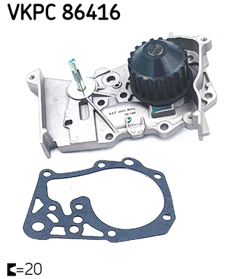 Насос охолоджувальної рідини, охолодження двигуна   VKPC 86416   SKF