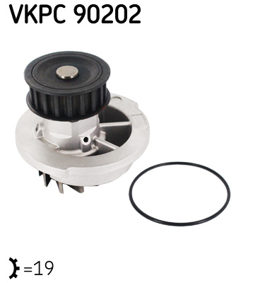 Насос охолоджувальної рідини, охолодження двигуна   VKPC 90202   SKF