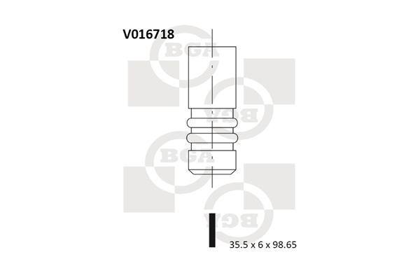 Впускний клапан   V016718   BGA