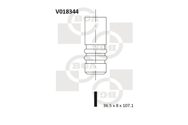 Впускной клапан   V018344   BGA
