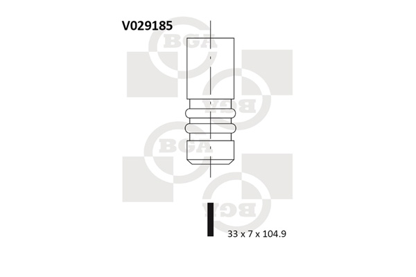 Впускной клапан   V029185   BGA