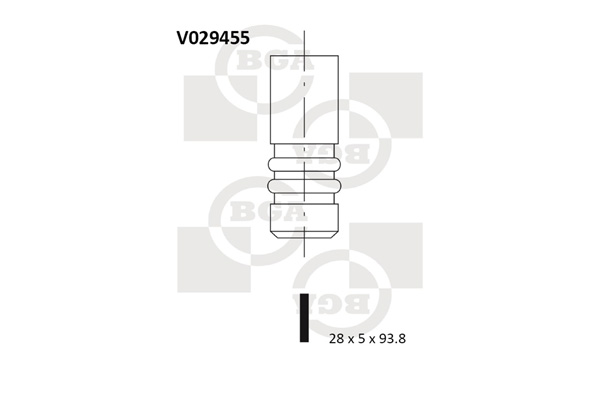 Впускний клапан   V029455   BGA
