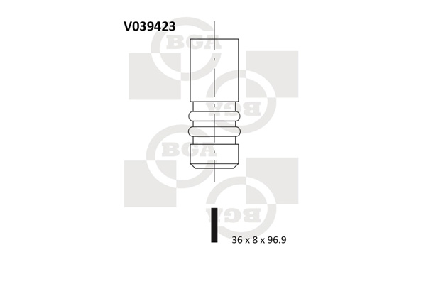 Впускний клапан   V039423   BGA