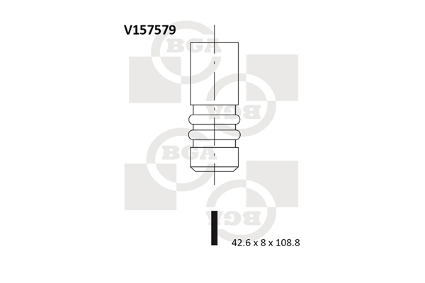 Впускной клапан   V157579   BGA