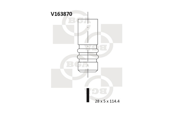 Впускной клапан   V163870   BGA