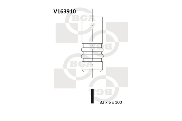 Впускной клапан   V163910   BGA