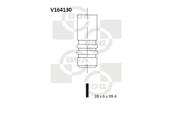 Впускной клапан   V164130   BGA