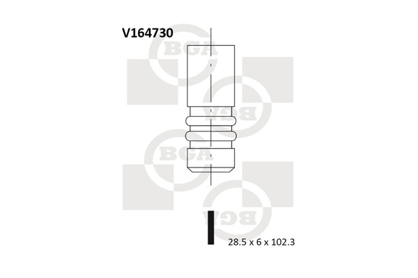 Впускний клапан   V164730   BGA