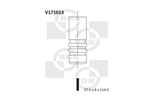 Впускний клапан   V171013   BGA
