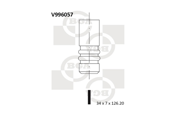 Впускной клапан   V996057   BGA