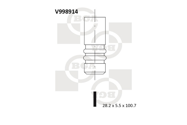 Впускний клапан   V998914   BGA