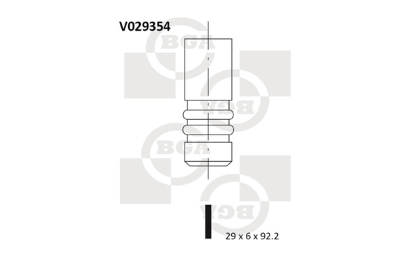 Випускний клапан   V029354   BGA