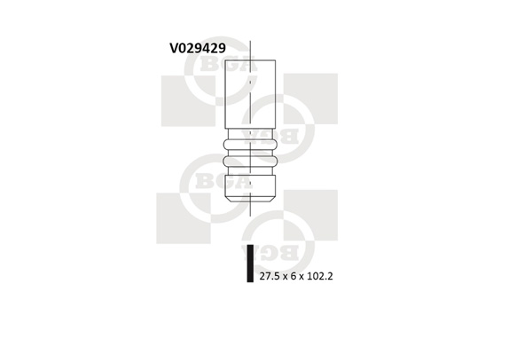Випускний клапан   V029429   BGA