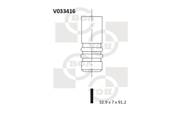 Випускний клапан   V033416   BGA