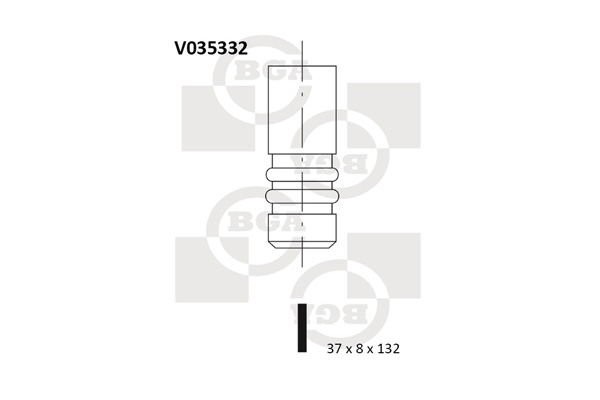 Випускний клапан   V035332   BGA