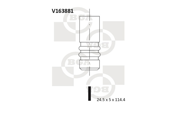 Випускний клапан   V163881   BGA