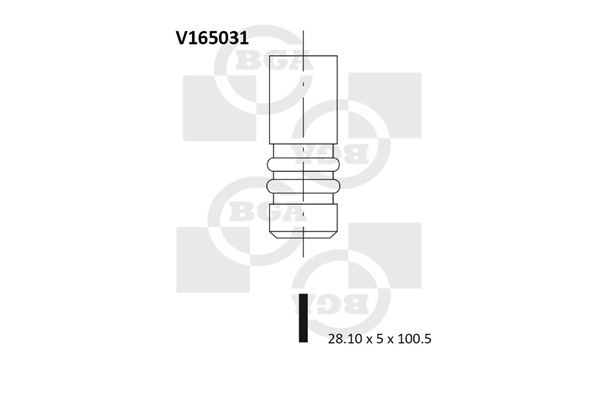 Випускний клапан   V165031   BGA