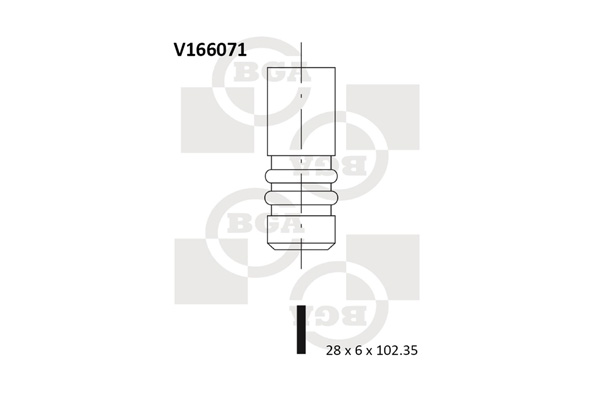 Випускний клапан   V166071   BGA