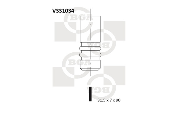 Випускний клапан   V331034   BGA