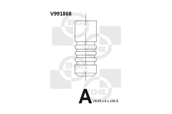 Випускний клапан   V991868   BGA