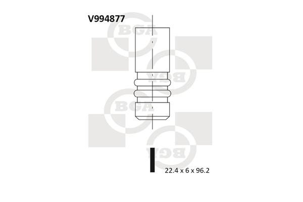 Випускний клапан   V994877   BGA