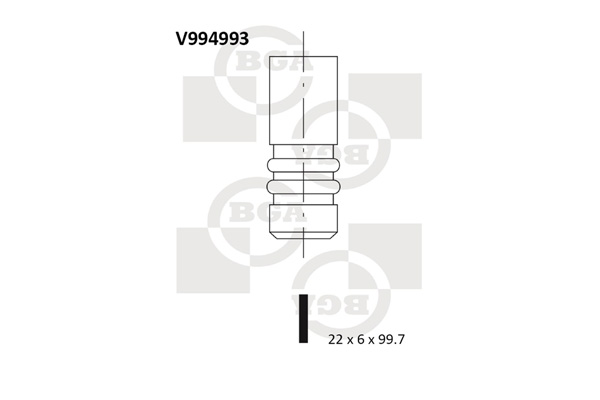 Випускний клапан   V994993   BGA