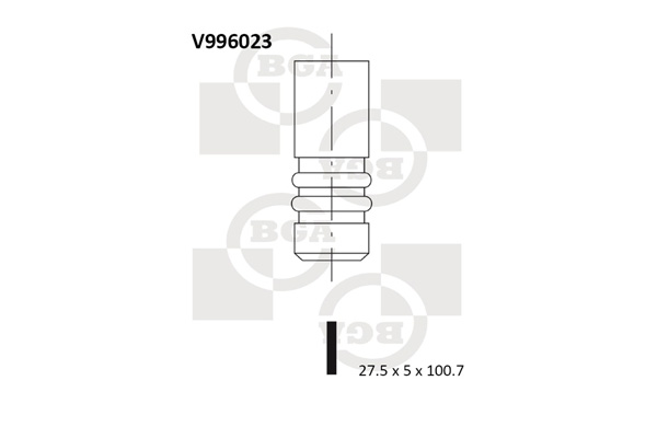 Випускний клапан   V996023   BGA