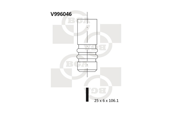 Випускний клапан   V996046   BGA
