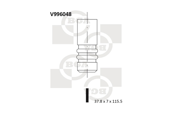 Випускний клапан   V996048   BGA