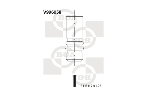 Випускний клапан   V996058   BGA